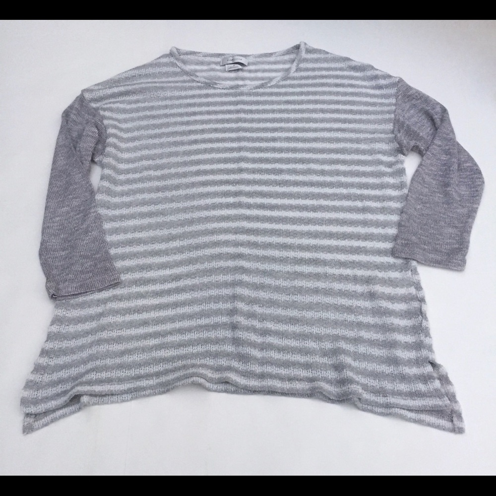 Van Heusen Shimmer Striped Open Knit Sweater
